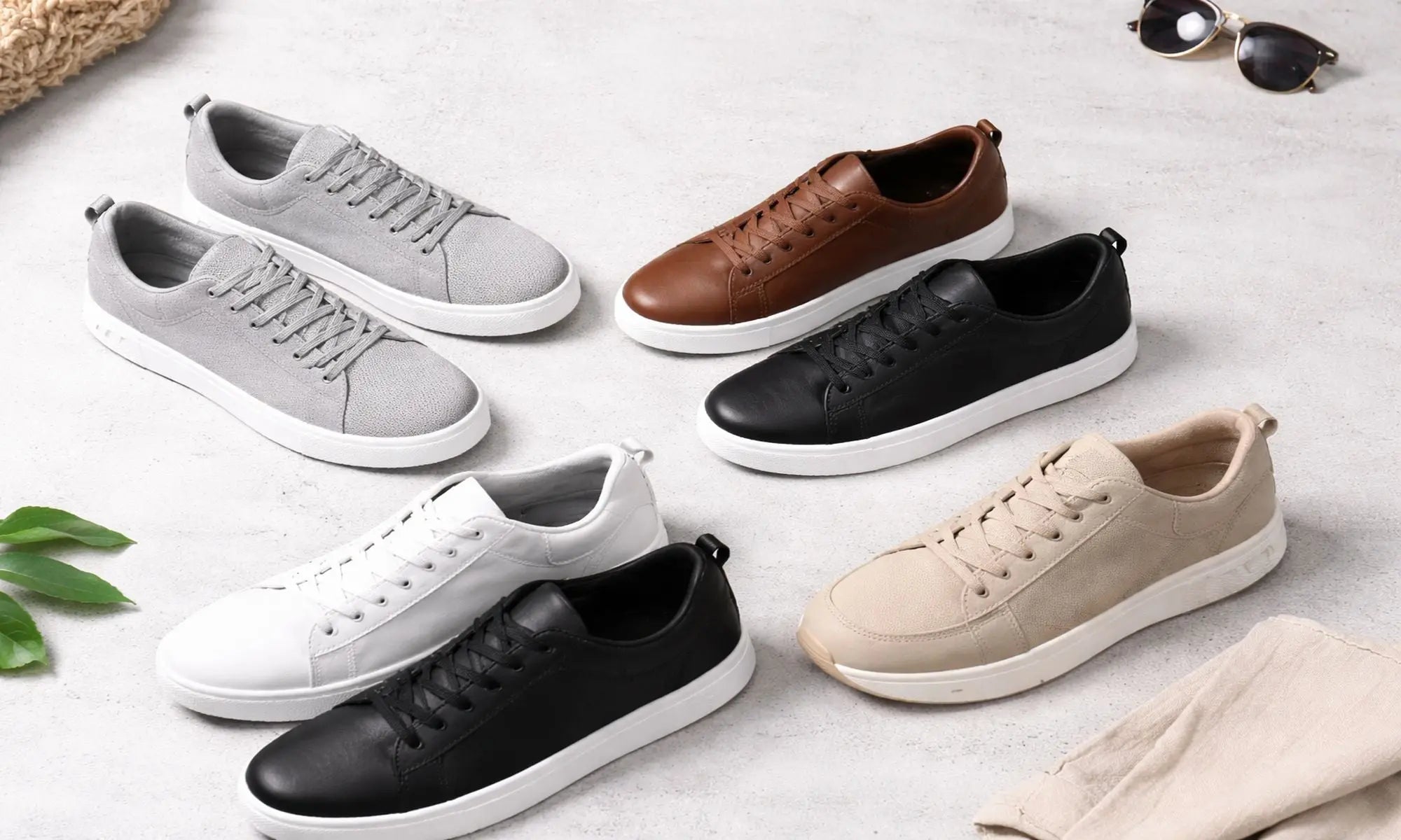 Mens footwear collection casual sneakers stylish comfortable shoes for men