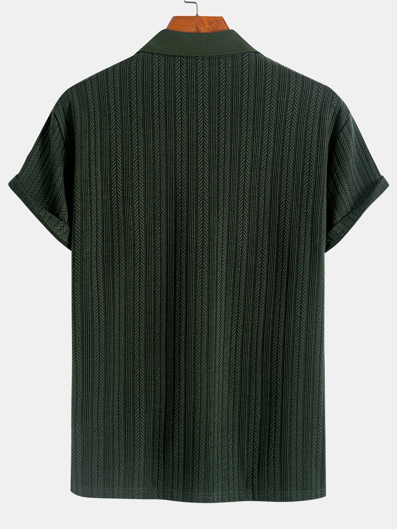 men summer textured polo shirt fashion style