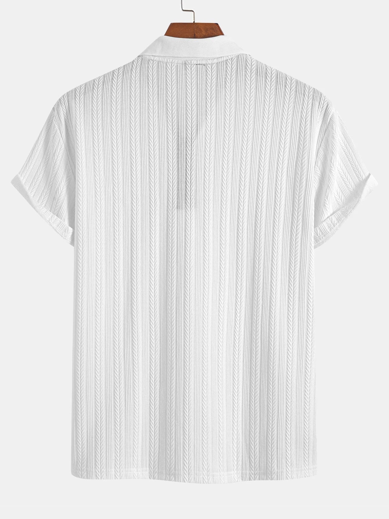 Men’s Casual Zipper Polo Shirt