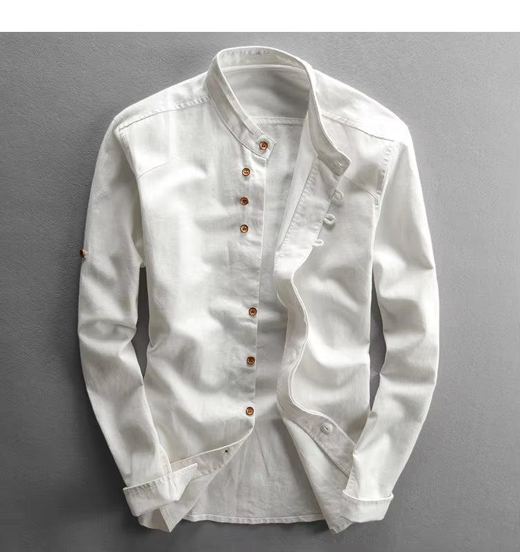 Mens katana japanese style white shirt samurai streetwear fashion