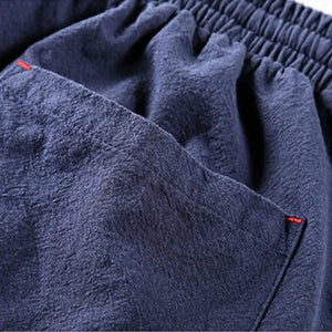 Men’s Loose Fit Cotton Linen Casual Trouser mylalooks.com